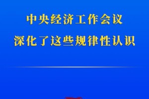 中央经济工作会议 深化了这些规律性认识